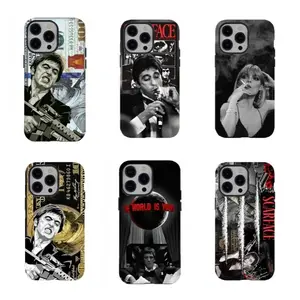 Scar.face Re.tro Gang.ster Pre.mium Phone Cases,Iconic Tony Montana Movie Art, Shockproof & Scratch-Resistant Covers,for iPhone17/16/15/14/13/12/11 Pro Max Plus for Samsung phones, ideal Gift Choice for men and women.A good gift for fans.