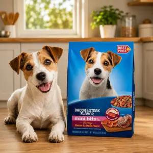 Small Breed Adult Dry Dog Food, Savory Bacon & Steak Flavor, 3.5 lb Bag