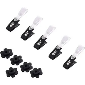 Garden Flag Rubber Stopper and Adjustable Windproof Garden Flag Clip.  Lawn Flag Stopper and Yard Flag Clip, Pack of 10