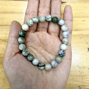 Julia(8049)gc.8mm jixiang jade bracelet 1 pc