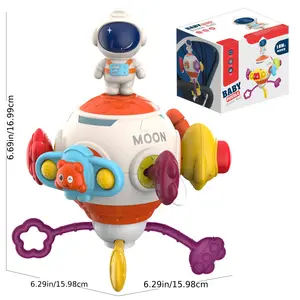 8-in-1 Busy Cube Toy for Toddlers - Interactive Sensory Play with Astronaut, Car, Truck, and More - Durable ABS Material, Mixed Colors, Perfect for Fine Motor Skills Development, Toddler Toy, Playful Design, Sturdy Construction, Sensory Toy, Fidget Toy