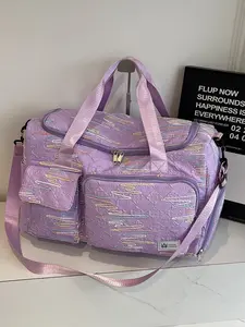 Large Capacity Travel Bag, Portable Luggage Organizer, Ideal for Business Trips, Yoga, Gym, Boarding, Versatile Storage Solution, Zipper Travel Bag