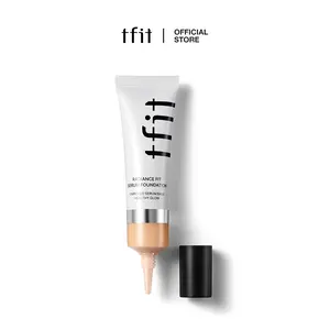 [TFIT OFFICIAL] Radiance Fit Serum Foundation Korean Makeup Hydrating Foundation Dewy Glow Lightweight Natural Coverage for Dry Skin 30 Shades 30g