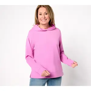 AnyBody Cotton Spandex French Terry Ombre Hoodie