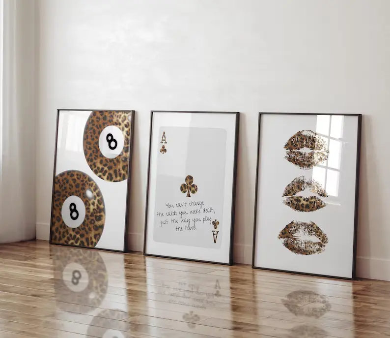 Cheetah Print Gallery Wall Art Set (Digital Download)