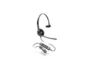 Poly Smarter Headsets For Call Centers - Microsoft Teams Certification - Mono - USB Type A, USB Type C - Wired - Over-the-head - Monaural - Ear-cup - 6.83 ft Cable