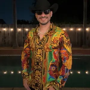 Monarca Rhinestone Long Sleeve Shirt (Slimfit)