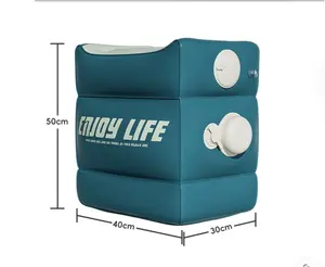 New inflatable foot pad footstool for travel, portable office, nap, foot stepping, outdoor soft stool