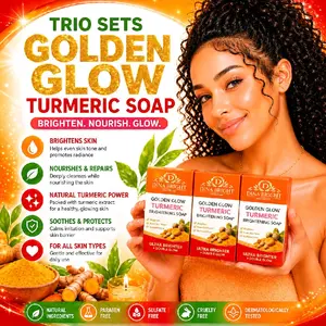 GOLDEN GLOW TUMERIC SOAP ( 3 pieces )
