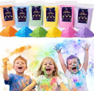 Holi Color Powder Pack – 6 LB|  Vibrant Colors | Non-Toxic, Eco-Friendly, Washable Color Powder for Color Run, Gender Reveal, Festivals & Parties