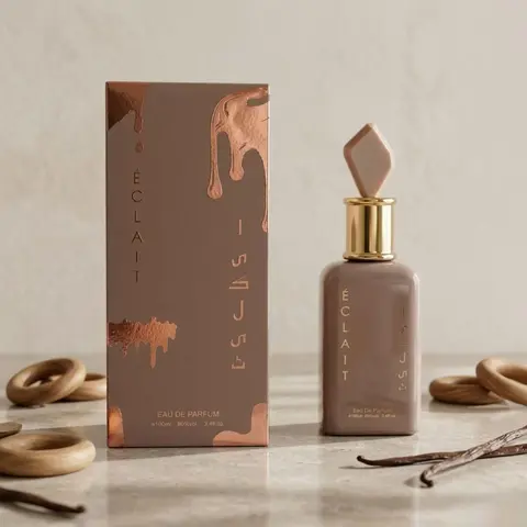ÉCLAIT Santal Silk Eau De Parfum - Velvety Sandalwood, Roasted Cacao Gourmand Notes, 100ml/3.4 fl.oz Full-Size Long-Lasting Elegant Boxed Women's Fragrance, Perfumes for Women