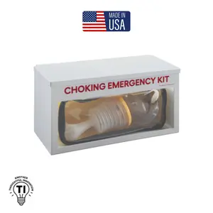 VICTOR® Wall-Mounted Steel Emergency Choking Rescue Kit Cabinet, Durable Storage with Red Locator Sign, Easy Retrieval, Enhanced Visibility for First Responders, Public Safety Preparedness, First Responder