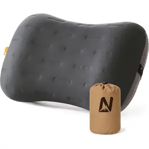 Inflatable Camping Pillow - Ultralight Compact Air Pillow for Travel, Backpacking & Hiking - Ergonomic Neck & Lumbar Support - Portable Inflatable Pillow w