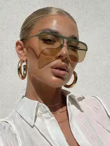 Unisex Y2K Fashion Large Frame Glasses, Retro Classic Style, Durable Streetwear Accessory, Perfect for Daily Wear, Parties, Gifts