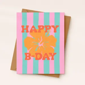 Hibiscus - Birthday Card