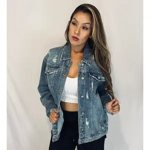 Country Fun Oversized Jean Jacket