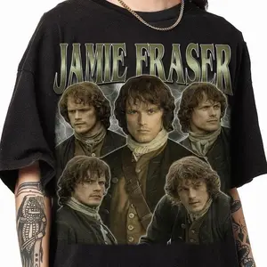 Jamie Fraser Outlander Vintage Homage Shirt, Sweatshirt, Gift For Bookworm, Book Lover Unisex Sweatshirt, Hoodie, Comfort Colors - e7hhw6h8