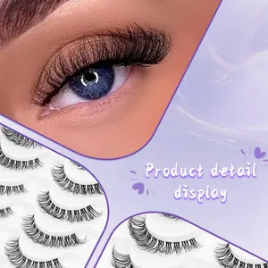10 Pairs Fluffy Curled False Eyelashes 5-18mm 5D Stereo Dynamic, Daily Commute, Date Party Suitable, Versatile Beauty Lashes