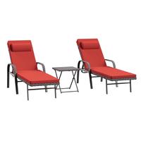 RED with 2 Rattan arms