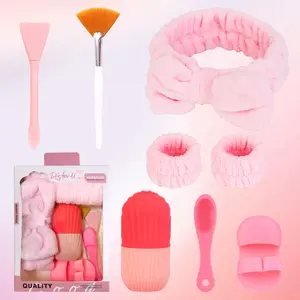 Facial Cleansing Massage Tool Set, 8 Counts/set Face Skin Care Tool Set, Facial Skin Care Tool Kit, Skin Care Tool Set for Women