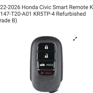 2022-2026 Honda Civic Smart Remote Key 72147-T20-A01 KR5TP-4  (Grade B)
