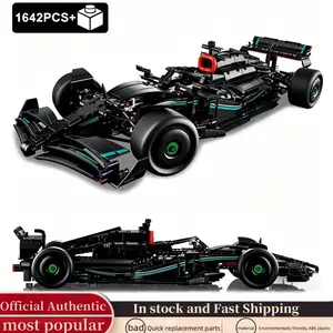 1642PCS/PZSF1 technology mechanical racing car 1:8 ratio F1W14ER performance racing building block set, Model car kit, compatible with 42171 vehicle models, children's creative assembly, STEAM toys, Christmas and birthday gifts
