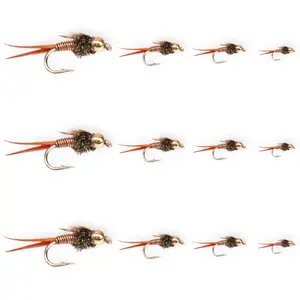 Floating Feather Supply Copper John Fly 12 Pack – Classic Trout Nymph Size 12-18