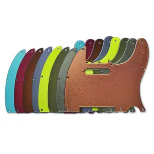 Custom 8-Hole Telecaster Pickguard - Textured Artisan Series - Multiple Colors