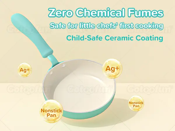 GOTOOFUN 4-Color Kids Real Mini Cooking Set (Ages 8-12) - Safe Montessori Kitchen Toy with Knife & Dishes | Halloween, Thanksgiving & Christmas Gift for Girls & Boys