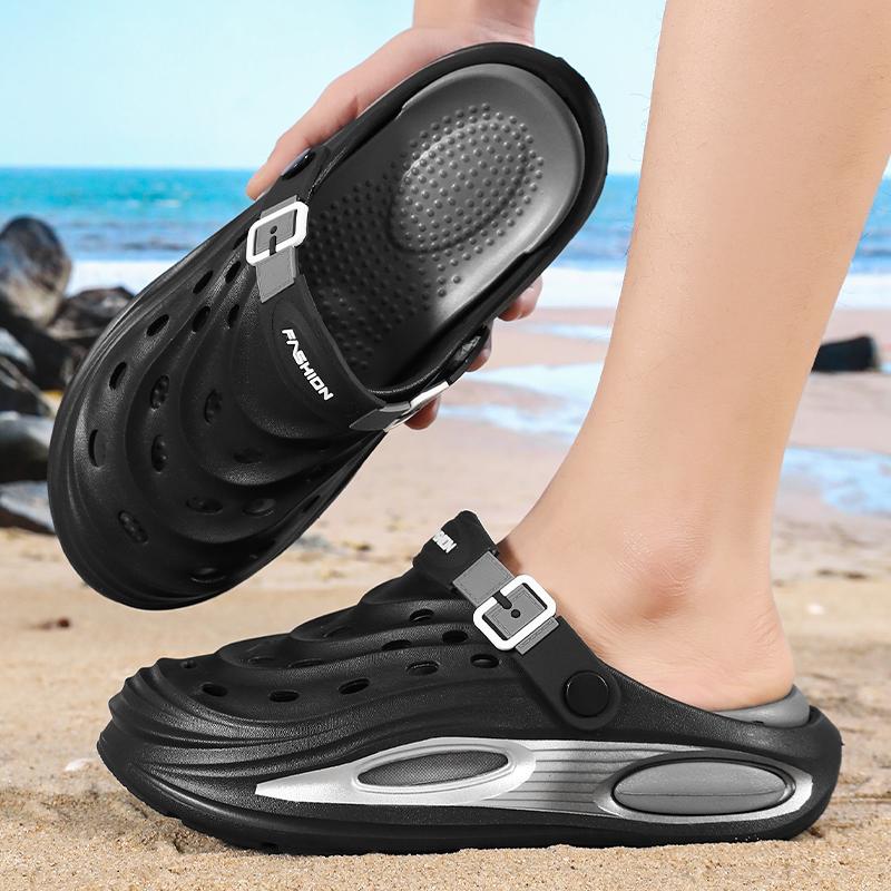 Outdoor Men's Clogs Waterproof Anti-slip Durable Thick Bottom Soft Comfort Summer Beach Shoes