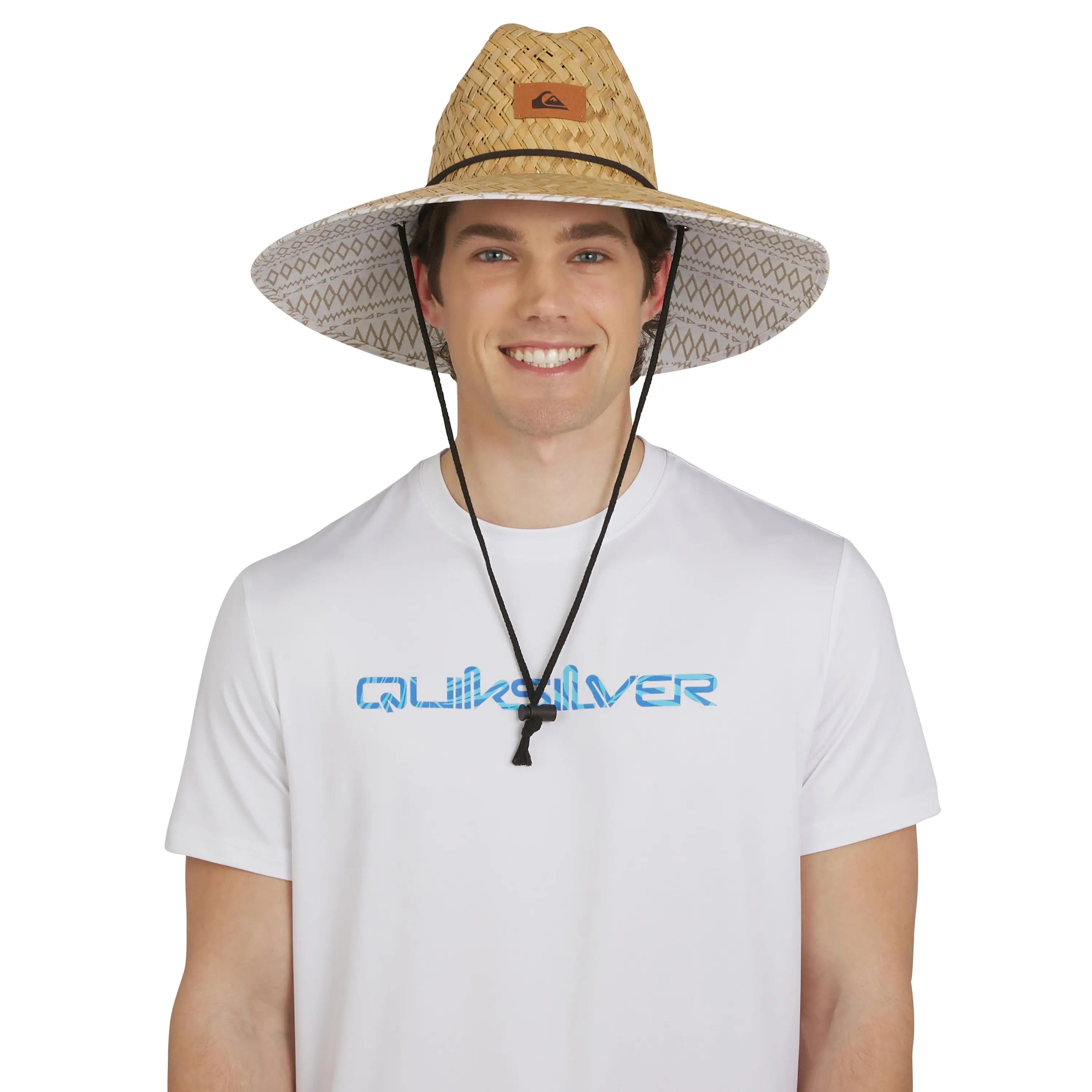 Quiksilver | Pierside Straw Lifeguard Hat | Adjustable Strap Durable Twill | Everyday Wear & Casual Streetwear