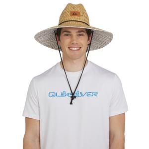 Quiksilver | Pierside Straw Lifeguard Hat | Adjustable Strap Durable Twill | Everyday Wear & Casual Streetwear