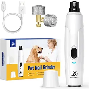 Pet Nail Grinder for Dogs - Upgraded Dog Nail Trimmers Super Quiet, 2 Speeds, Rechargeable, 2 Grinding Wheels for Small Large Dogs & Cats summervibes