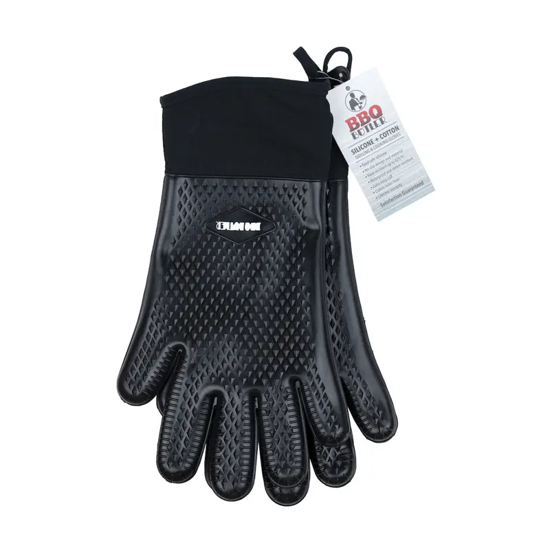 Cotton Lined Silicone Gloves for Hand Protection