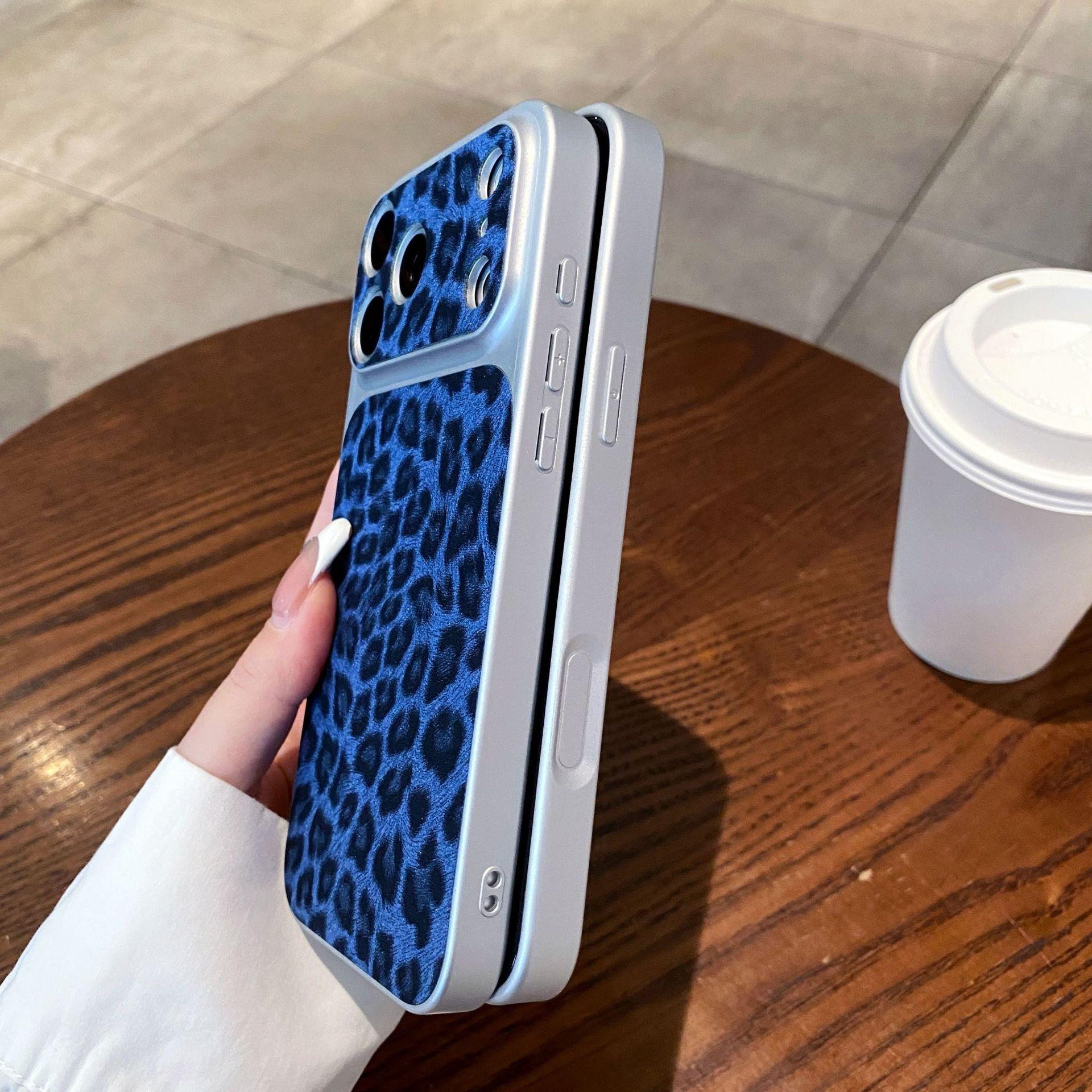 （Case & Nova.） Luxury Leopard Print Glitter Phone Case with Large Lens Window, Compatible with iPhone 17 Pro Max, 16, 15, 14, 13, 12, Shockproof Protective Cover junk