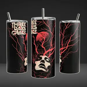 Three Days Grace Tumbler 40oz 20oz Rock Music Custom Cup 40 oz Tumbler With Handle, Tumbler 20oz No Handle, Gifts For Fans
