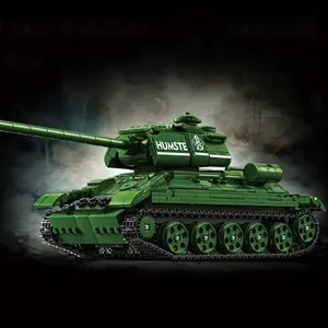 1006PCS Military T34 Heavy Tank Model Building Bricks Toys Sets Adjustable Gun Barrel Assembly Blocks Ornaments Kids Adult Gifts