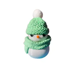 3D Printed Snowman Clicker Fidget Toy for Stress Relief