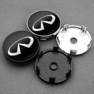 4pcs 56mm 60mm Car 3D ABS Wheel hub Center Cap Badge covers Aluminum sticker Decals Sticker for cars Styling accessories For Infiniti QX60 QX70 QX80 QX50 QX30 Q70L Q60 Q50 Q60S Q30 ESQ Decoration Auto Accessories