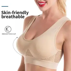 Plus Size Hollow Out Breathable Sports Bra for Women