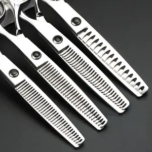 Professional Hair Cutting Scissors, Adjustable Thinning Shears, Barber Tool for Salon Home Use, Thickness Ratio 10%-45%, Essential Grooming Kit