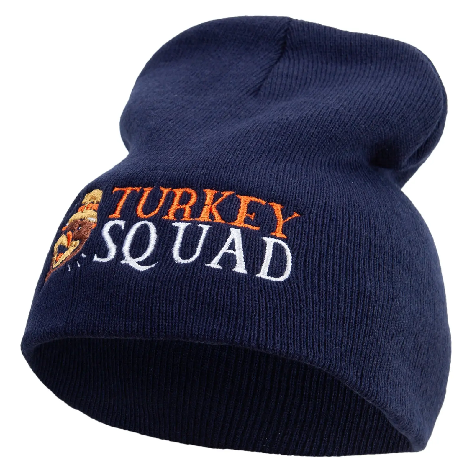 Turkey Squad Embroidered 8 inch Acrylic Short beanie