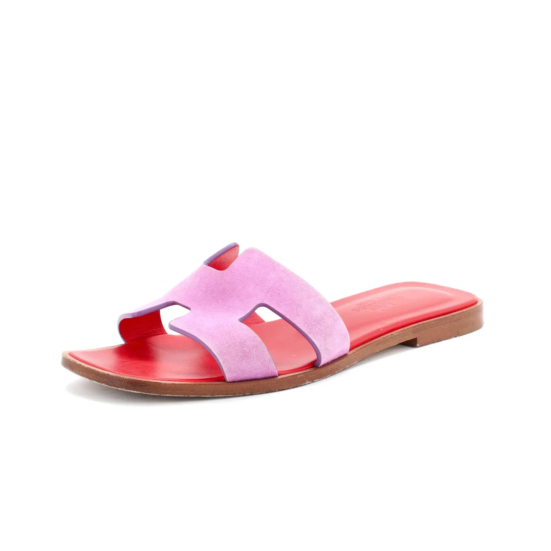 Pre-owned Hermes Women's Oran Sandals Suede by Rebag