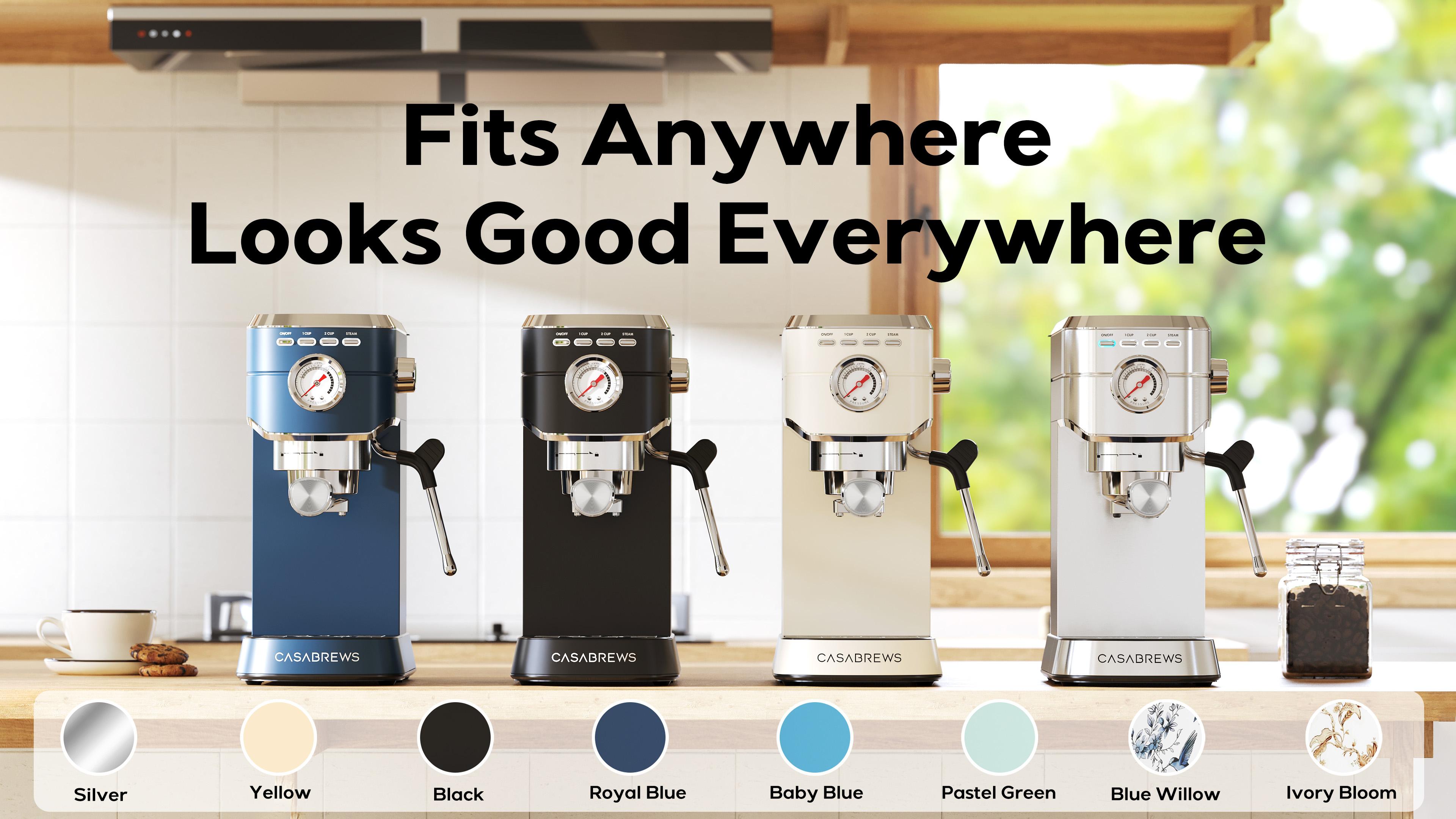 CASABREWS CM5418 Espresso Machine, 20-Bar Coffee Maker with PID Temperature Control, Pressure Gauge, Pre-Infusion, Steam Wand & Stainless Steel Design CASABREWS CM5418 Espresso Machine, 20-Bar Coffee Maker with PID Temperature Control, Pressure Gauge, Pre-Infusion, Steam Wand & Stainless Steel Design