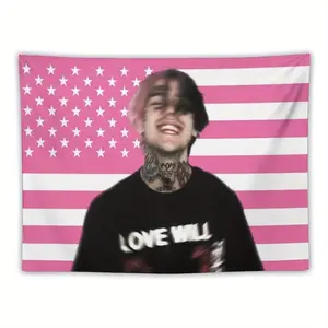 Tapestry National Flag Wall Hanging, Lil Peep Themed Tapestry, Very Suitable for Bedroom, Living Room, Dormitory Decoration, Bedroom Walls