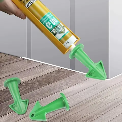 Caulk Nozzle, Silicone Caulk Applicator, Silicone Grout Caulking Tool, Sealant Nozzle Epoxy Piston Accessory For Floor Cleaning Tile Brick Joint Dirt Spatula, DIY Tools, Hand Tools