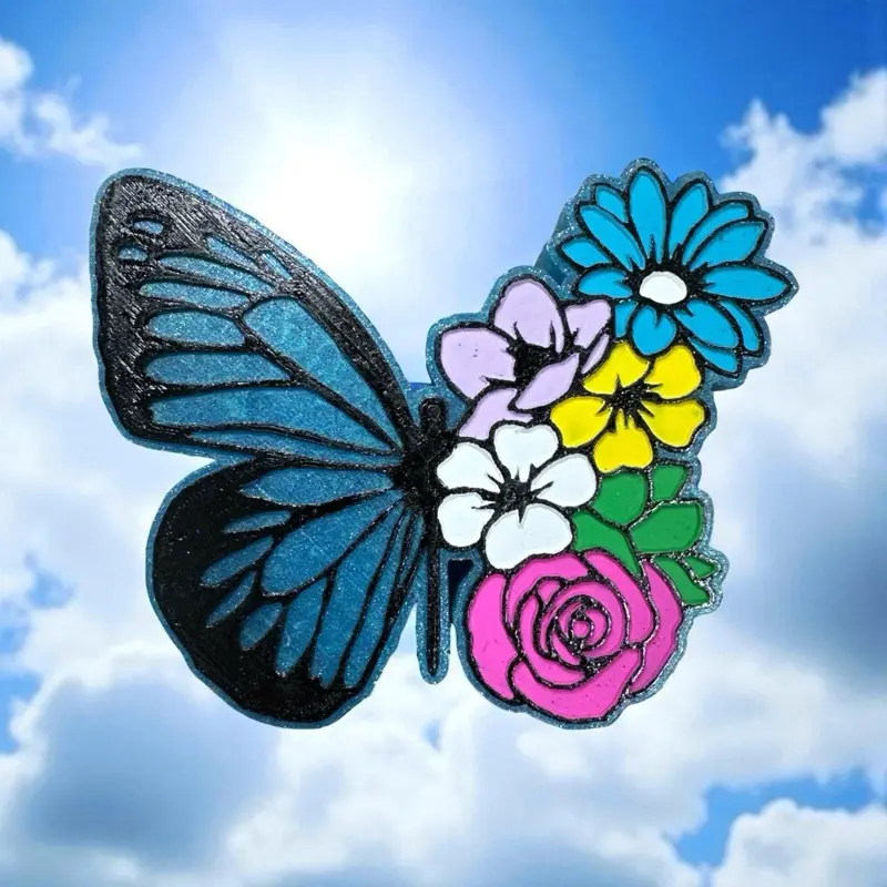Floral Butterfly Car Air Freshener Freshie | Strong Long Lasting Scent | Handmade Car Freshie | Cute Car Accessories