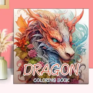 Best Selling Dragon Theme Coloring Set, Fantasy Style Stress Relief Coloring Tool, Perfect for Relaxation and Creativity
