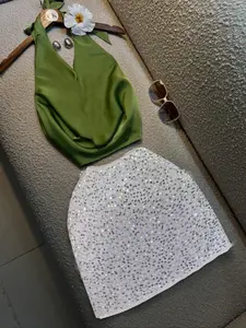 Elegant Women's Skirt Set for Formal Occasions, Holiday Parties, Casual Elegance, Valentine's Day, Christmas Party, Office Wear