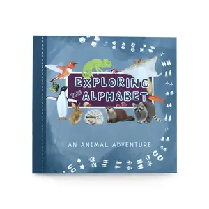 Exploring The Alphabet Scrapbook | Animal Adventure Memory Book | Photo Album | Gender Neutral Keepsake | Handprint Craft | Toddler Nature Journal | Preschool Activity | Baby Eats The Alphabet